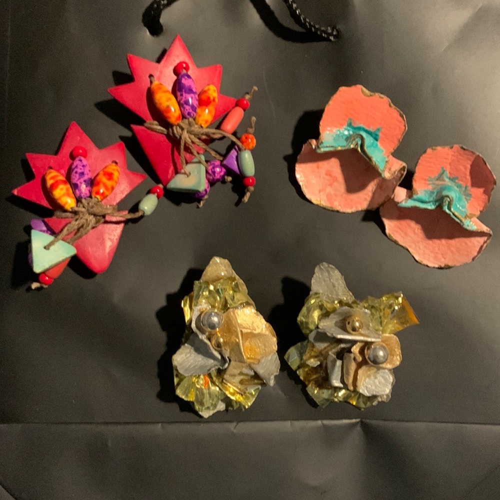 Handmade Earrings 3 pair